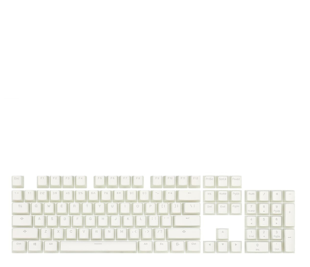 REDRAGON PBT Doubleshot keycaps (białe) A130 White - 1247527 - zdjęcie 2